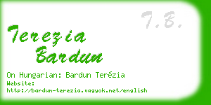 terezia bardun business card